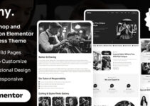 Glimy - Barbershop and Hair Salon Elementor WordPress Theme