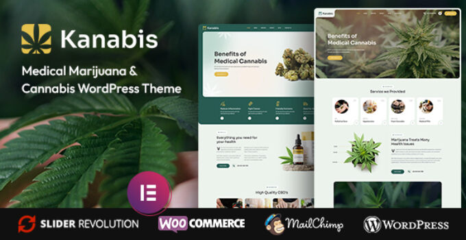 Kanabis - Medical Marijuana & Cannabis WordPress Theme