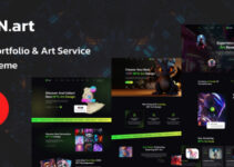 N.art - NFT Art Service Design WordPress Theme
