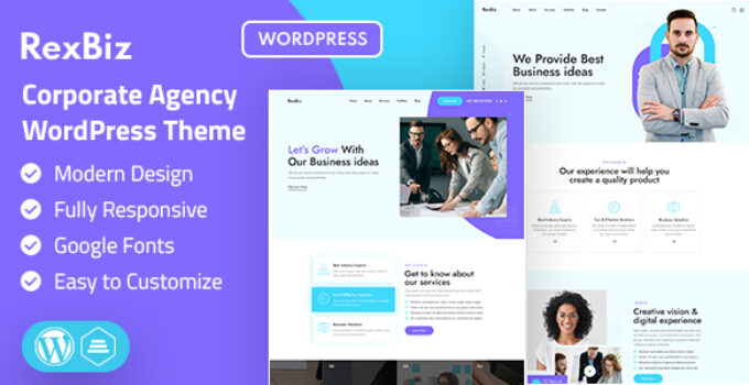 Rexbiz | Corporate Agency WordPress Theme