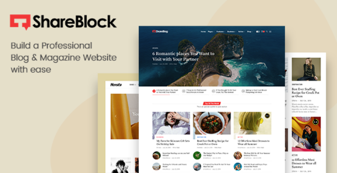 ShareBlock - Magazine & Blog WordPress Theme