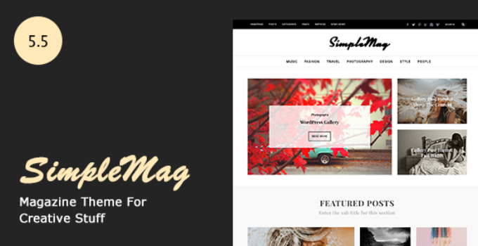 SimpleMag - Magazine theme for creative stuff