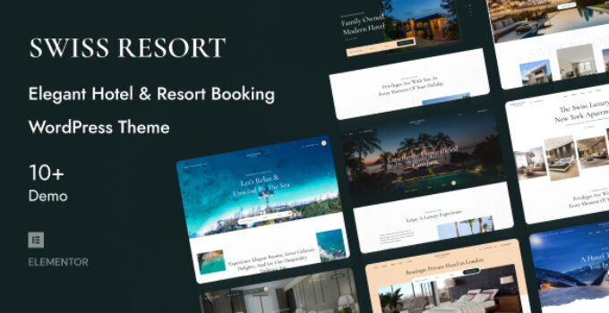 SwissResort - Resort & Hotel Booking WordPress Theme