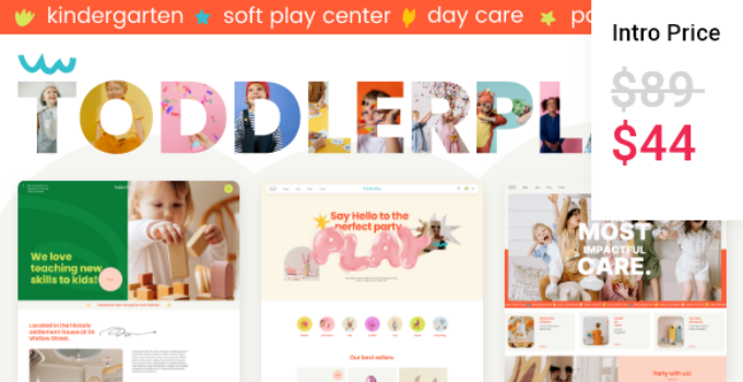 ToddlerPlay - Children and Kindergarten WordPress Theme