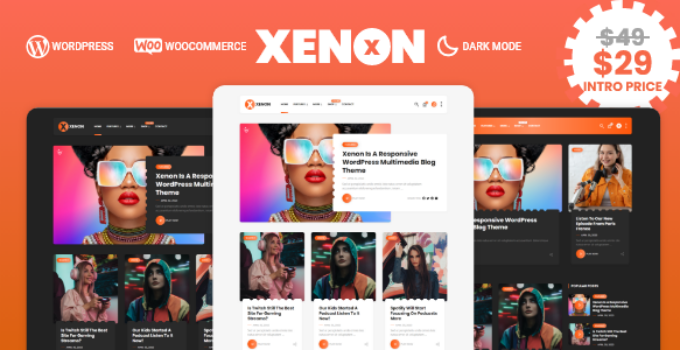 Xenon - Audio / Video Podcast & Blog WordPress Theme