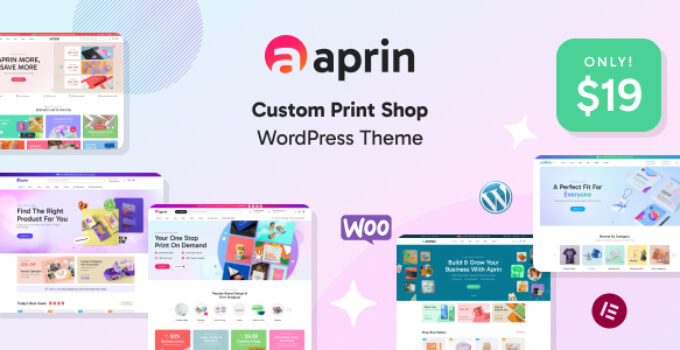 Aprin - Custom Print Shop WordPress Theme