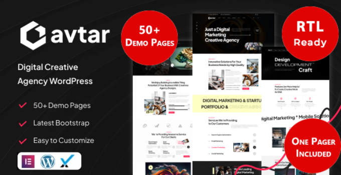 Avtar - Digital Agency WordPress Theme & RTL Ready