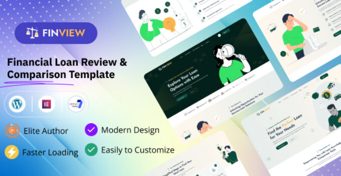 Finview - Financial Loan Review and Comparison Affiliate WordPress Theme.