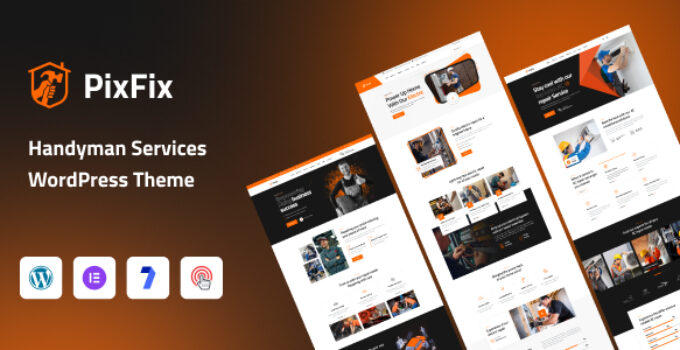 PixFix - Handyman Services WordPress Theme