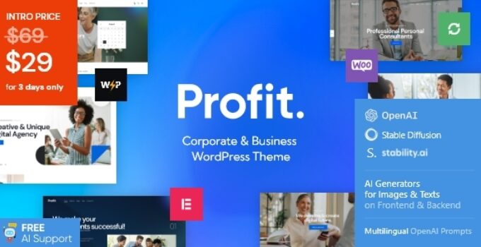 Profit - Business WordPress Theme