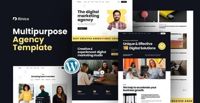 Rinico - Multipurpose Agency WordPress Theme