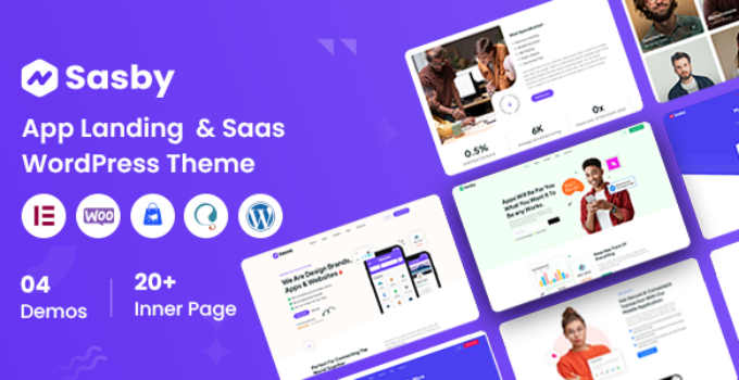 Sasby – App Landing & Saas WordPress Theme