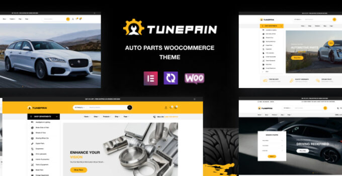 Tunepain – Auto Parts WooCommerce Theme
