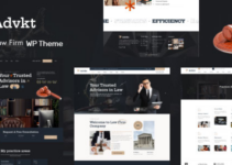 Advkt - Lawyer Attorney & Law Firm WordPress Theme