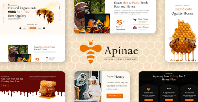 Apinae - Beekeeping and Honey Shop Theme