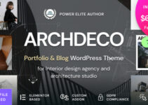Archdeco - Architecture & Interior Design Agency Portfolio WordPress Theme