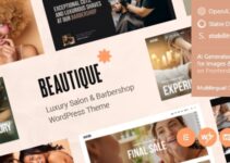 Beautique — Luxury Salon & Barbershop WordPress Theme