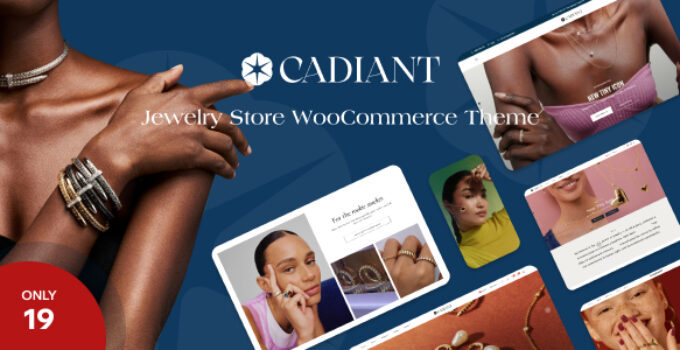 Cadiant - Jewelry Store WooCommerce Theme