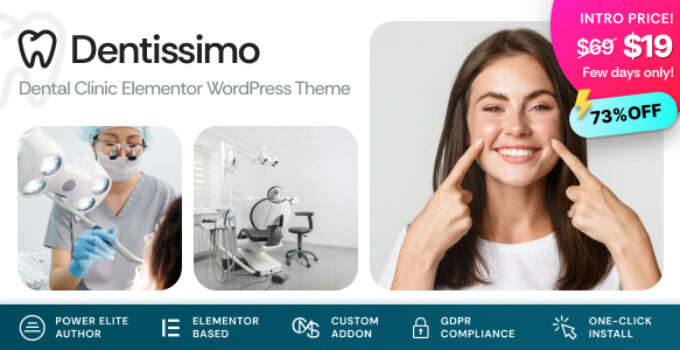 Dentissimo - Medical & Dentist WordPress Theme