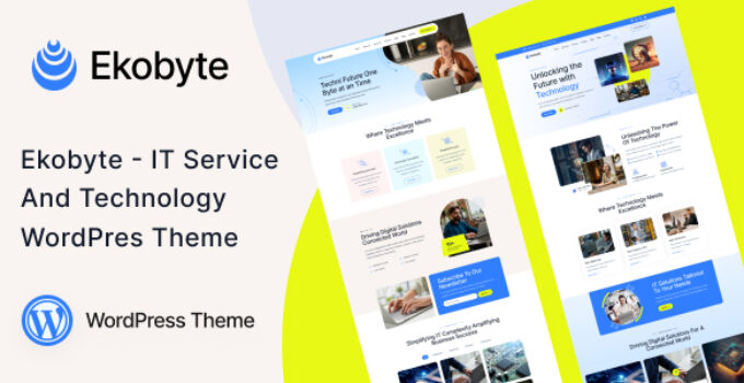 Ekobyte - IT Service & Technology WordPress Theme