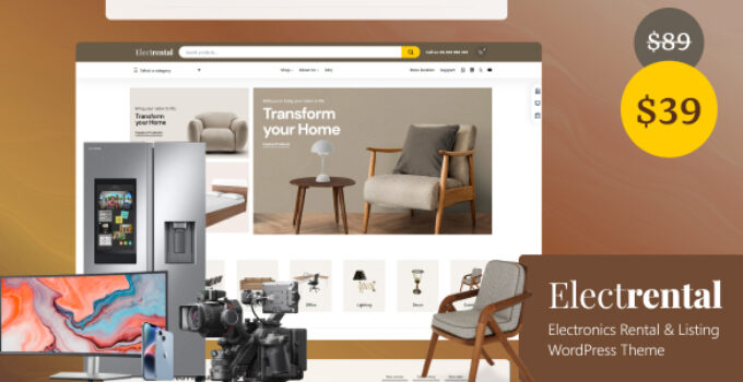 Electrental - Rental and Retail WooCommerce Theme