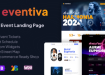 Eventiva - Music & Bands Events Landing Page WordPress Theme