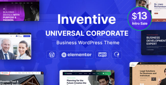 Inventive - Multi-Purpose Business WordPress Theme