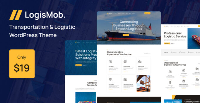 Logismob - Transportation & Logistic WordPress Theme