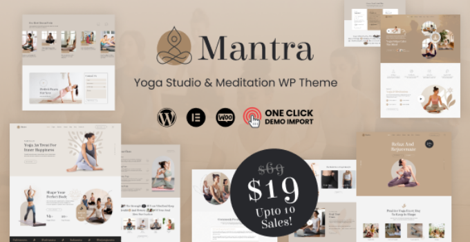 Mantra - Yoga & Meditation WordPress Theme