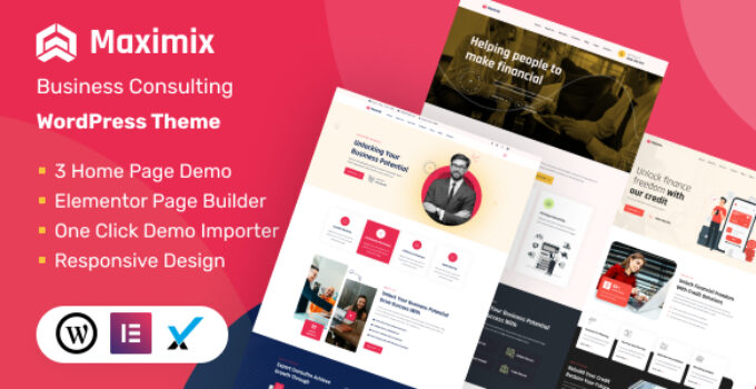 Maximix - Business Consulting WordPress Theme
