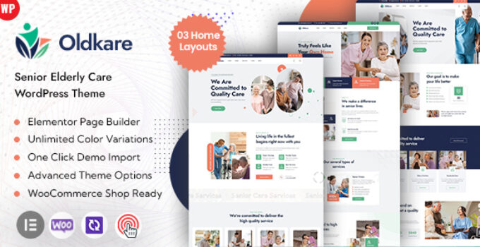 Oldkare - Senior Elderly Care WordPress Theme