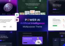 PowerAI - Startup AI Services WordPress Theme for Elementor