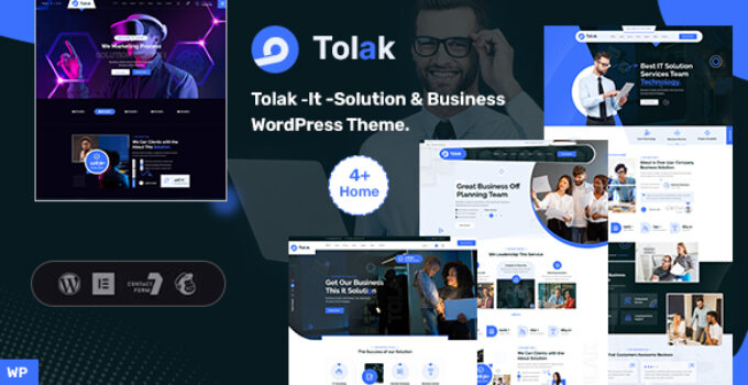 Tolak - It Solution & Business WordPress Theme