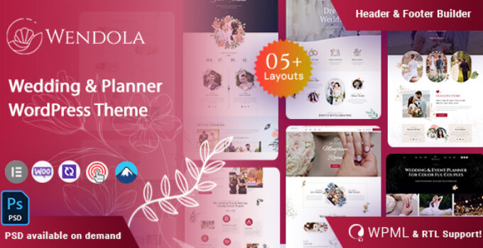 Wendola - Wedding & Planner WordPress Theme