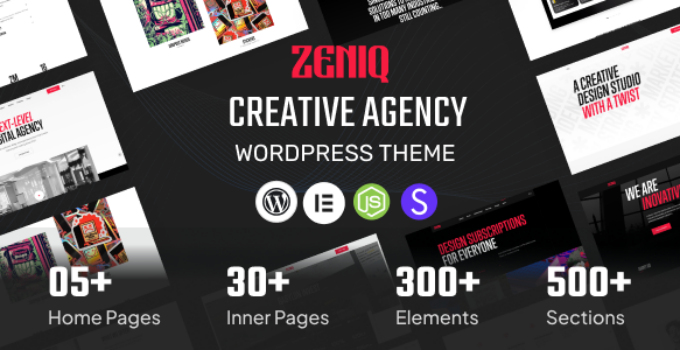 Zeniq - Creative Agency & Portfolio WordPress Theme
