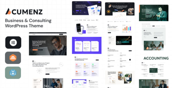 Acumenz - Business & Consulting WordPress Elementor Theme