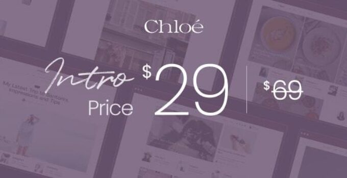 Chloé - Personal Lifestyle WordPress Blog Theme