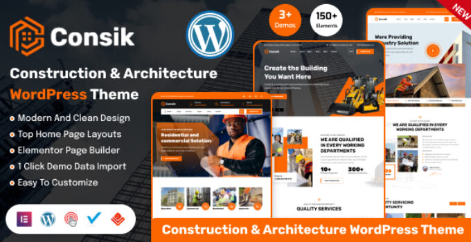 Consik - Construction & Architecture WordPress Theme