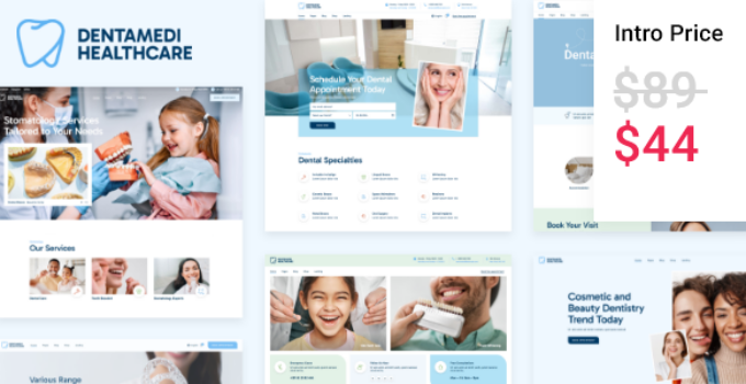 DentaMedi - Dentist & Dental Clinic WordPress Theme