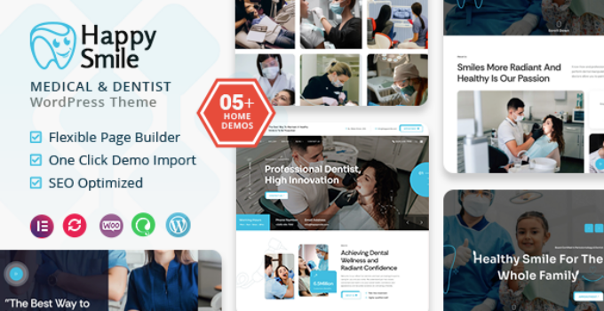 Happysmile - Medical and Dentist WordPress Theme