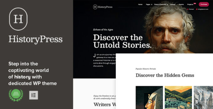 HistoryPress - WordPress Theme for History Sites & Enthusiasts