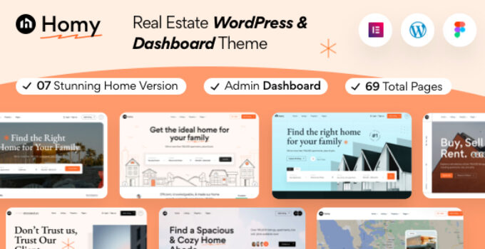 Homy - Real Estate WordPress Theme