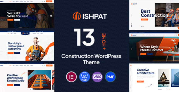 Ishpat - Construction WordPress Theme