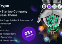 Krypo - Crypto Coin Startup Elementor WordPress Theme