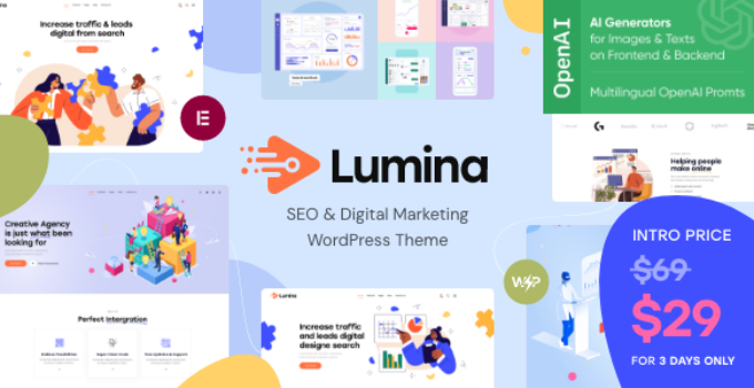 Lumina - Creative Agency WordPress Theme