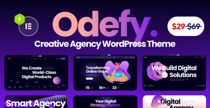 Odefy - Creative Multipurpose WordPress Theme