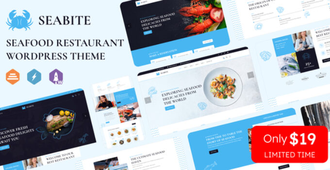 Seabite - Seafood Restaurant WordPress Theme
