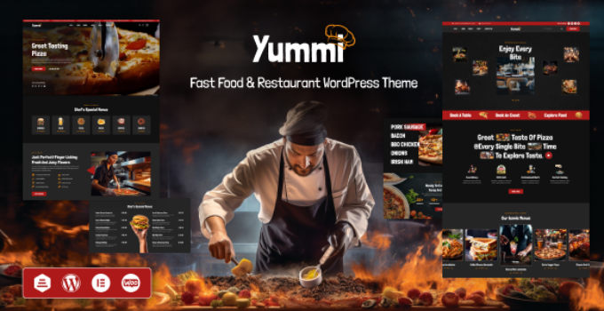 Yummi - Fast Food and Restaurant WordPress Theme