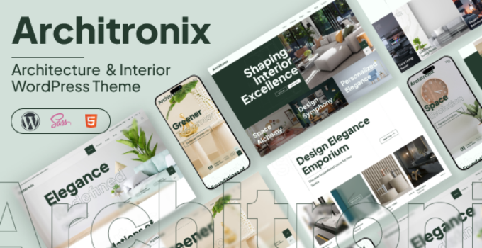 Architronix - Creative Interior Exterior Architecture Design Portfolio WordPress Theme