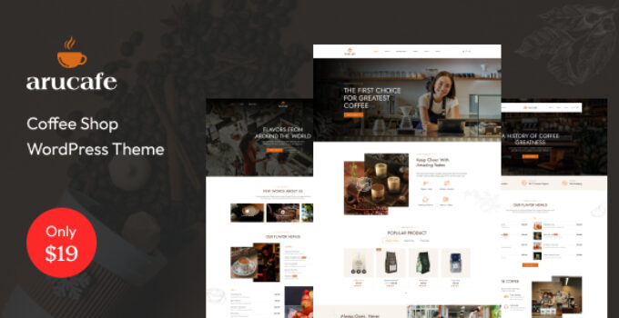 AruCafe - Coffee Shop WordPress Theme